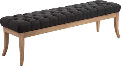 CLP Ramses Bank - Stof donkergrijs 150 cm
