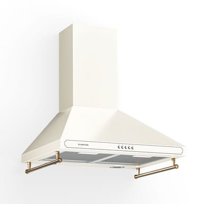 Klarstein Afzuigkap Voor De Keuken, Afzuigkap 60 cm, Recirculatie/Afvoer Afzuigkap, Afzuigkap Met Vaatwasserbestendig Filter, Stille Afzuigkappen, Afzuiging Met 630 m³/h Luchtstroom,5 m³/u 48 cm - voor Keuken - Vetfilter - Dampkap