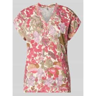 regular fit T-shirt van viscosemix model 'Felicity'