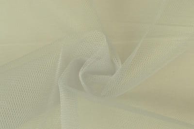 Tule stof - Zilver - 150cm breed - 15 meter