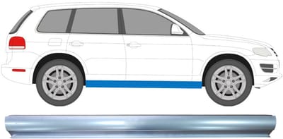 Reparatie dorpel voor Volkswagen Touareg 2002-2010 / Links = Rechts