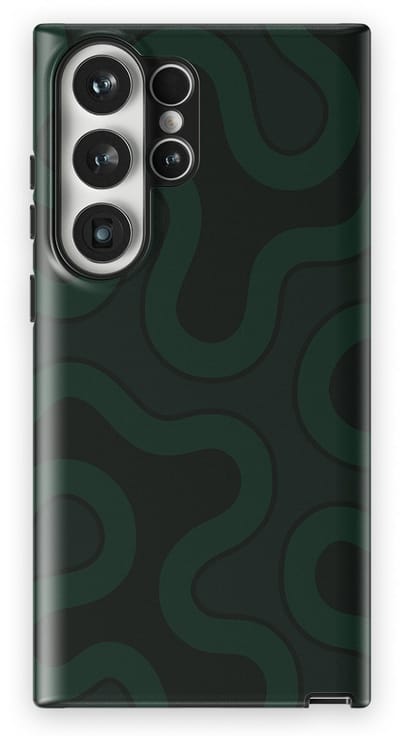 DripCase Motion Flow Tough Hoesje Samsung Galaxy S23 Ultra | Backcover met Mag | Trendy Design | Valbescherming | Dark Drift