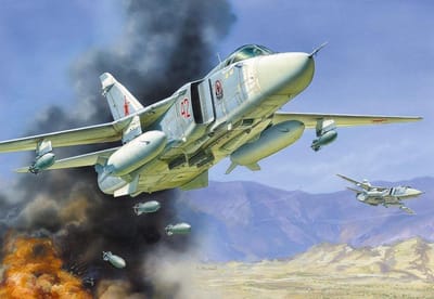 Zvezda Modelbouwpakket Militaire voertuigen - 7267 Front Bomber SU-24M -Fencer D- Plastic - 1:72 - Modelbouw
