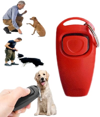Clicker & Fluit in 1 Voor Hondentraining I Voor Training Hond I Diervriendelijke Training Hond I Training Dier I Incl Sleutelring I Rood