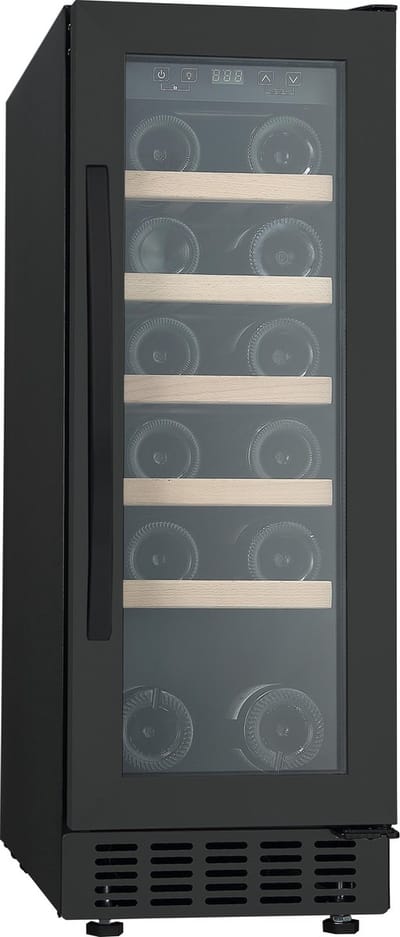 Caviss SLEN120TBE5 - Wijnkoelkast - 20 Flessen - 1 Temperatuur - LED verlichting - H 82 cm - 30 cm B