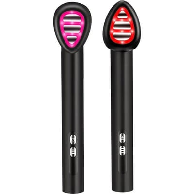 7 Kleuren EMS Microstroom Oogmassageapparaat Oog Anti Rimpel Huidlifting Ontspan Ogen Wallen Donkere Kringen Gezichts SPA Huidverzorging Schoonheid zwart