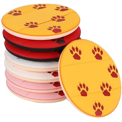 MAANGE 8pcs Pinceau Poudre Rond Coussin d'Air Patte de Chat Beauté Maquillage Éponge Houppette
