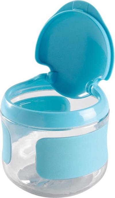 OXO tot Klein Flip-Top Snackdoosje - Snack doosje kinderen - Snack box kinderen- Aqua