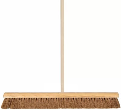Talen Tools - Zaalveger – Zachte bezem – Kokosharen – 90 cm – Houten steel – 160 cm