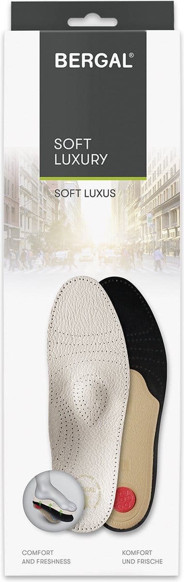 Bergal Soft Luxury inlegzolen - Optimale ondersteuning en comfort - maat 40