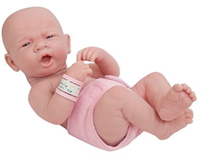 Baby pop - Pasgeboren pop - Verzorgend spel - Anatomisch correct - 3556 cm - Eerste geeuwen