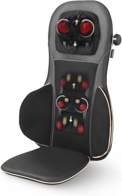 Shiatsu Massagekussen voor Rug en Nek met Acupressuur en Warmtefunctie