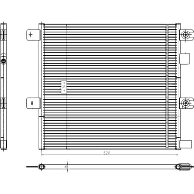 Condensor, airconditioning NRF 350504