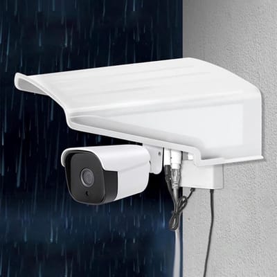 Camera Behuizing - Beschermhoes Camera - Buitenbeveiliging - Waterdicht Zonnescherm - 265 x 95 x 270 mm - Wit