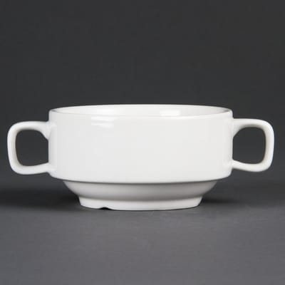 Olympia - Soepkoppen - Stapelbaar - Porselein - 40cl - 6 stuks