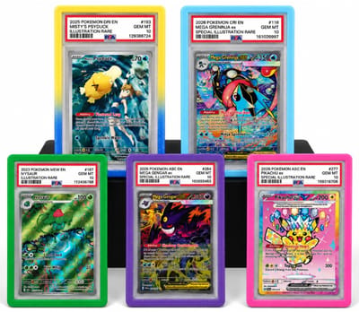 5 Stuks PSA Slab Guards - Slab Protector - TCG Beschermhoes Bumper - PSA Graded Kaarten - Geschikt voor Pokemon - Gradient Bumpers - PSA Slab Guard - Slab Bumper - Trading Card Games