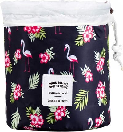 Fako Fashion - Make-up Tas - Cosmetica Organizer - Reistas - Make-up Toilettas - Flamingo Zwart