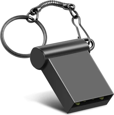 carmdering - USB Stick 128GB - Geheugenstick - USB 2.0 Flashdrive - Snelle Dataoverdracht - Plug And Play Functie - Metalen Behuizing - Schokbestendig En Waterdicht - Ideaal Voor Reizen En Kantoor - 1 Stuk