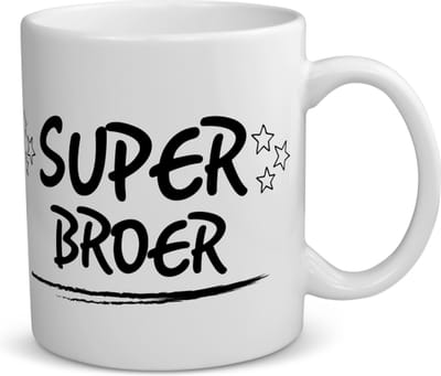 Akyol - super broer koffiemok - theemok - Broer - je broer - verjaardagscadeau - cadeau voor broer - gift - kado - 350 ML inhoud