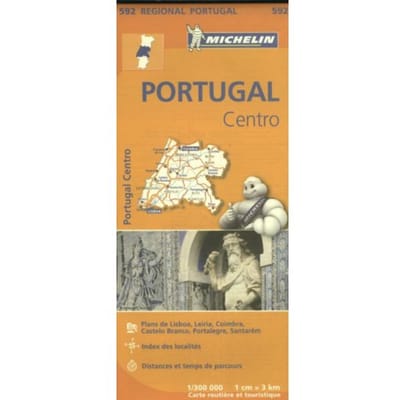 Michelin Wegenkaart 592 Portugal Midden - Regionale Kaarten Michelin - Michelin