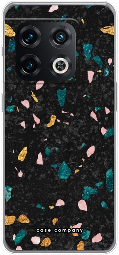 Case Company® - Hoesje geschikt voor OnePlus 10 Pro hoesje - Terrazzo N°10 - Soft Cover Telefoonhoesje - Bescherming aan alle Kanten en Schermrand
