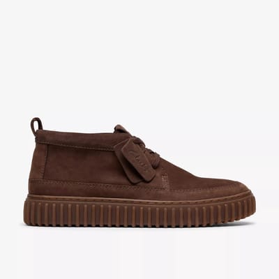 Clarks Torhill Lace Hi Veterschoenen - Heren - Bruin - Maat 41,5