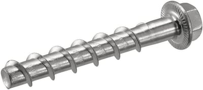 Schroef Ankers - Beton Bevestiging - Vastzetten Constructies - Zelf Tappend Ontwerp - 1/4 x 3 Inch