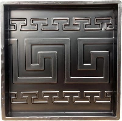 Bestratingsvorm Tuin - Betonmal Pad - Terras Aanleggen - Herbruikbaar ABS Materiaal - 327 x 327 cm - Zwart