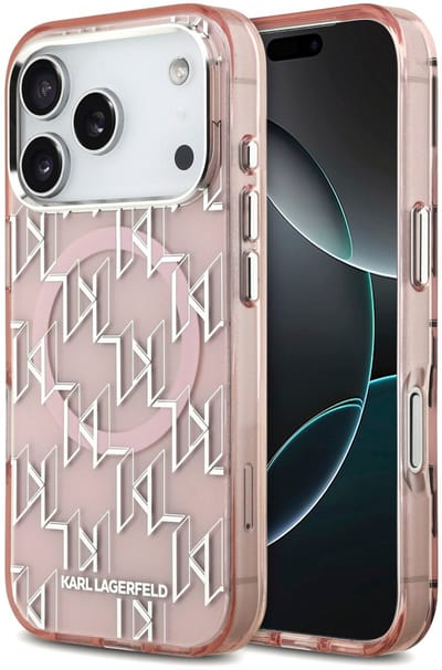 Karl lagerfeld telefoonhoesje voor iPhone 17 Pro - MagSafe geschikt - Pink