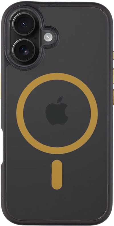 Tactical iPhone 16 Magforce Hyperstealth 2.0 Cover – Hoesje met Losse Klikbare Knoppen – Black/Yellow