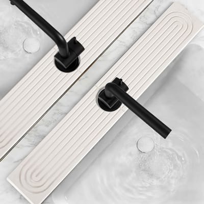 Droogmat voor Keukenspoelbak, 60×10cm, Diatomiet Aarde, Super Absorbent, Splash Guard, Keuken en Badkamer Bescherming