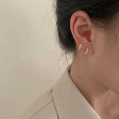 Boucles d'oreilles Couleur Argent Pour Femmes / Hommes Petites Boucles d'oreilles Créoles Creuses Déclaration Boucle d'oreille Cercle Brincos Bijoux de Mode Fille