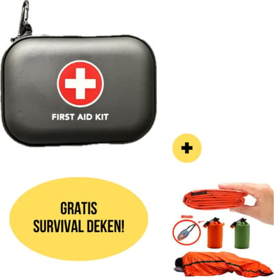 EBHO kit + Survial zak Combi deal - Overlevingspakket - Survival gear - Eerste hulp set - Overlevingsuitrusting - Noodhulp - Onderweg - Noodset - Veiligheidscombinatie - Outdoor - Auto - Reizen - Vakantie - Nood situatie - Ongeluk - Hulp