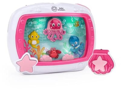 Zacht Slaapgeluiden Projector met Afstandsbediening voor Baby's - Nachtlampje met Rustgevende Muziek en Zee Geluiden - Ideaal voor Baby's vanaf 0 Maanden