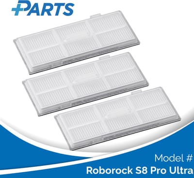 Roborock S8 Pro Ultra Filters (3 Stuks, Plus.Parts® alternatief voor 8.02.0082)