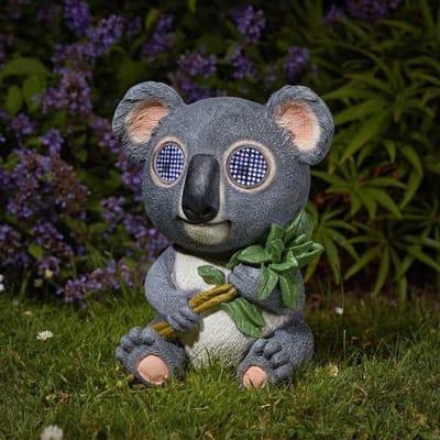 Decoratieve Solar Tuinlamp Koala met Knipperende Ogen - Unieke Buitenverlichting