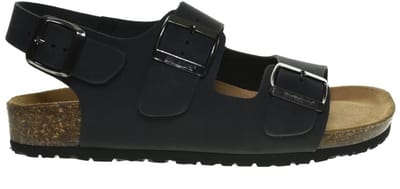 Zwart Lederen Herensandalen Comfort Bionatura maat 39