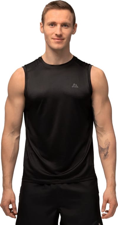 DANISH ENDURANCE Sport Tank Top voor Heren - Quick-Dry - Gerecycelde Materialen - Zwart - Maat M