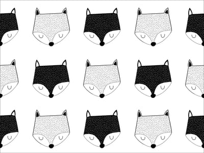 kinderkamerkleed vinyl | Foxy
