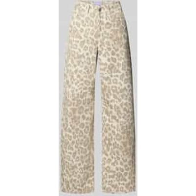 Wide fit corduroy broek in all-over look model 'GELLY'