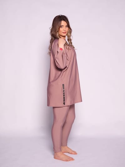 MYKINY BRAND - Burkini Ayla - Antler - Maat XL - Badpak - Kleur Antler - Snel drogend (maat valt klein)