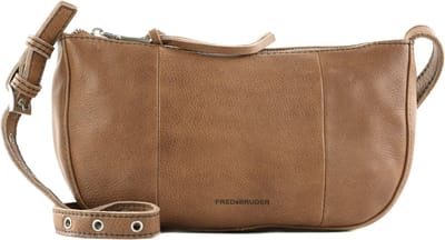 FREDsBRUDER Leren Schoudertas Mia Round Crossbag Caramel Lichtbruin