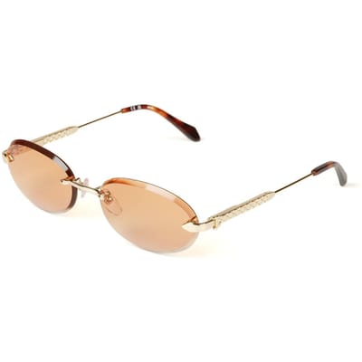 Just Cavalli Zonnebril Gepolijst Roze Goud