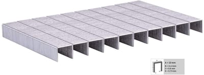 Nieten Universeel - Nietjes Tackers - Materiaal Bevestigen - 10mm Lengte - 1000 stuks - Metaal
