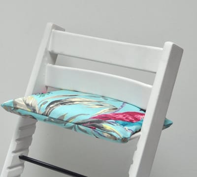 Aqua tropical zitkussen voor stokke tripptrapp kinderstoel| stoelkussen| tripptrapp kussen