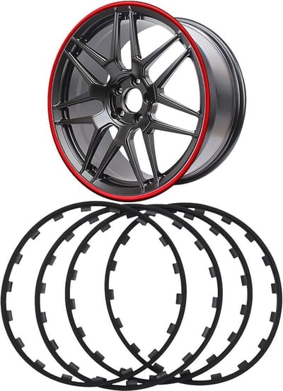 Velgbescherming Set - Wielrand Beschermers - Schade Voorkomen - Sterke Impact Weerstand - 16 Inch - Zwart