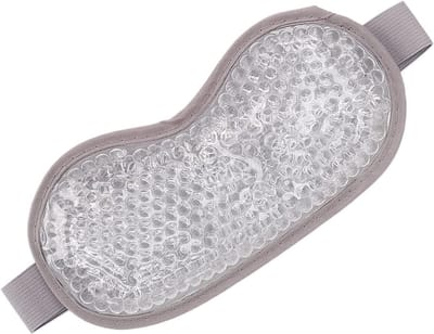 Gel Oogmasker - Koud Warm Kompres - Oogvermoeidheid Verlichten - Verstelbare Elastische Band - 19 x 11 x 2 cm