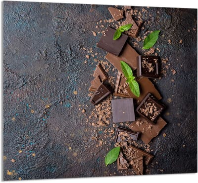 TMK ArtDeko - Keukenpaneel - 65x60 cm - Chocolade - Gehard Glas