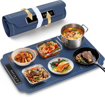 Voedselverwarmer - Warmhoudbak - Eten Warm Houden - Snelle Gelijkmatige Verwarming - 1.54 kg - Donkerblauw