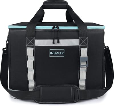 Thijox - Grote Koeltas 65 Kan, Zachte Koeler Geïsoleerd 48L, Draagbare Thermische Zak met Opener en Verstelbare Schouderriem voor Strand, Picnic, Camp